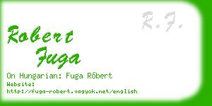 robert fuga business card